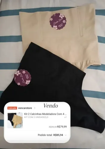 Calcinha modeladora nova
