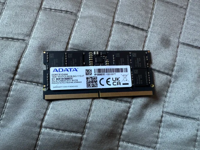 Memória RAM DDR5 16GB 5600 MHz Adata Notebook 