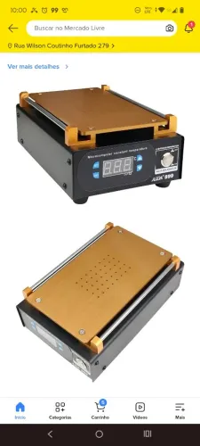 Separadora touch sucção Lcd