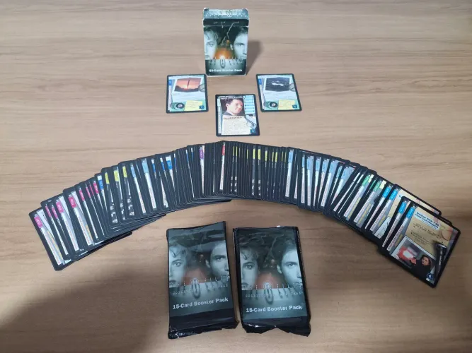 Lote Card Game Arquivo X (1996) - 113 Cartas Com Caixa + Ultra Rara Alex Krycek