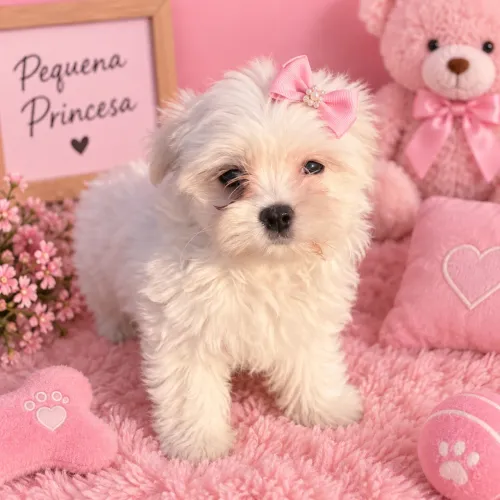 Maltês fêmea um amor em 4 patas fofinha perfeita pra seu lar