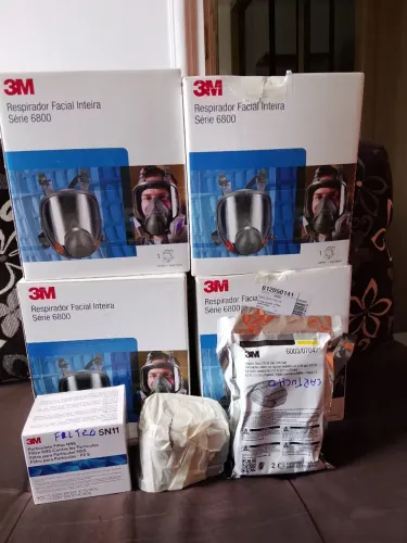 VENDE SE COMBO DE MASCARA E ACESSÓRIO 3M 680 VALO 3,000,4mascaras 10 filtros 6retentor 4