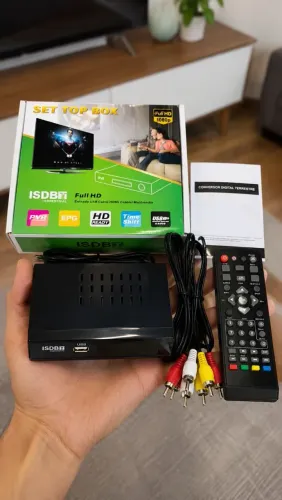 Conversor Digital para TV com Controle Remoto