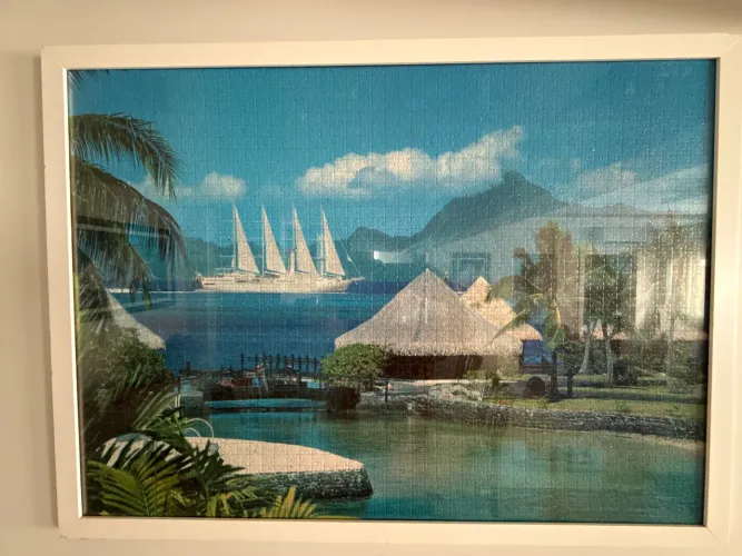Quadro Bangalô nas Maldivas 103 x 73