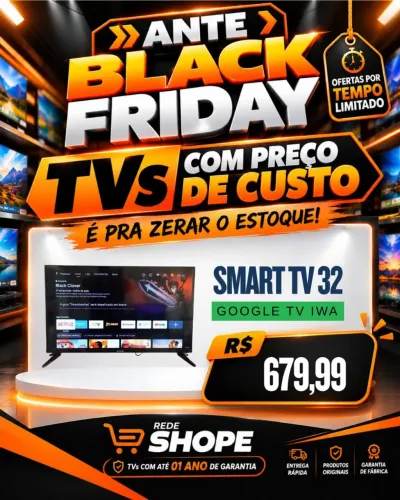 ANTE BLACK FRIDEY - SMART TV 32 679 Google tv iwa