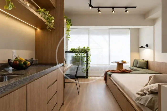 Studio mobiliado de 25m² para Locação no Brooklin