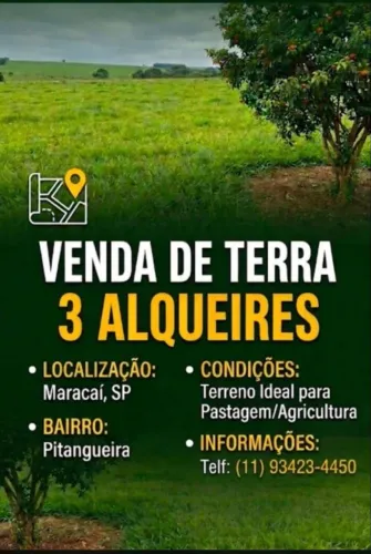 Venda de 3 alqueires