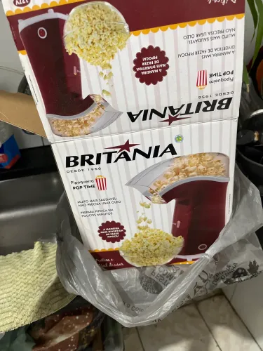 Pipoqueira Britânia muito mas saudável não precisa óleo