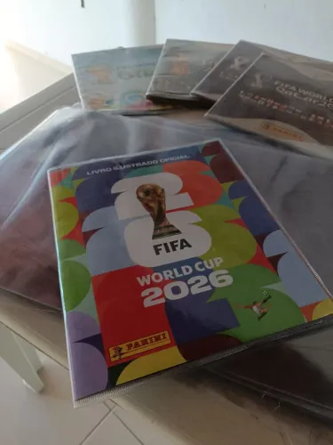 Capa plástica para álbum da copa 