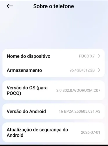Poco X7 a venda