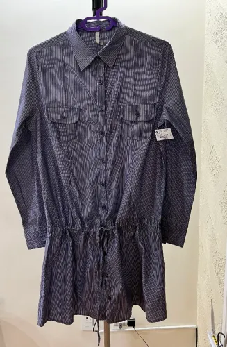 Vestido chemise listrado Tam. 38. Estilo clássico e atemporal! Marfinno/Renner. NOVO!