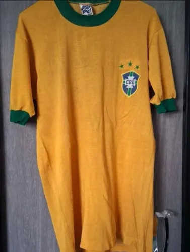 Camisa seleção brasileira antiga penalty amarela