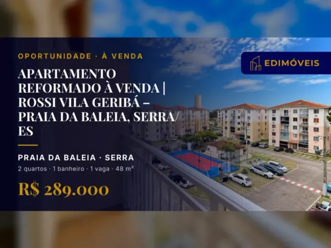 Seu novo lar na Praia da Baleia: Apartamento 2 quartos em condomínio