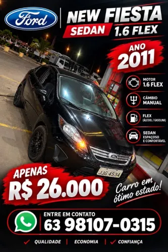 Ford Fiesta Sedan SE 1.6 16V Flex 4P 2011