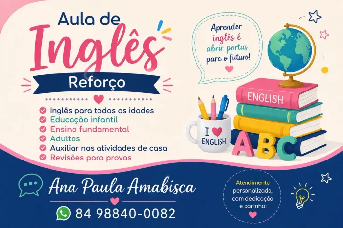 Aulas de inglês