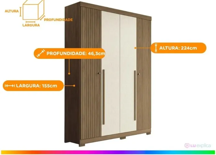 Guarda roupa 2 portas