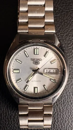 Relógio Seiko 5 Automático Prata Original Excelente Estado