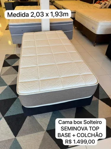 Cama Box SOLTEIRO SEMINOVA TOP - Entrego