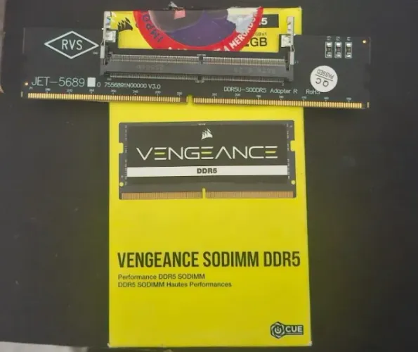 Memória RAM Notebook Corsair Vengeance, 32GB, 4800MHz, DDR5, CL40 -  Com Adaptador Desktop