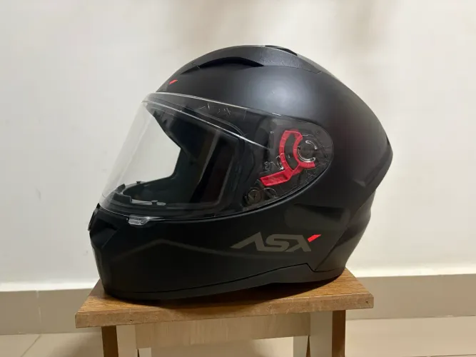 Capacete ASX City Solid - Preto Fosco N°56 (Usado)