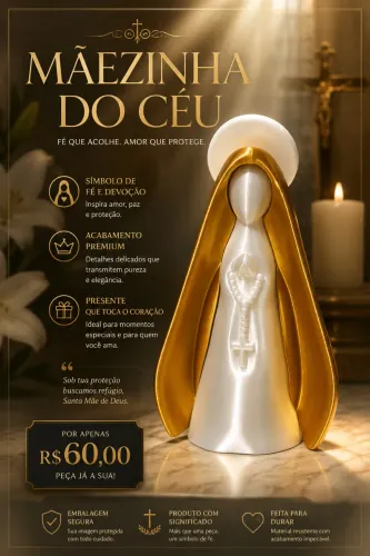 Nossa Senhora em 3d