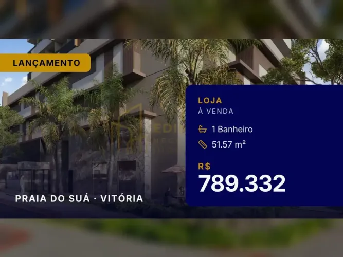 Loja no Solara: potencial de locação na Praia do Suá