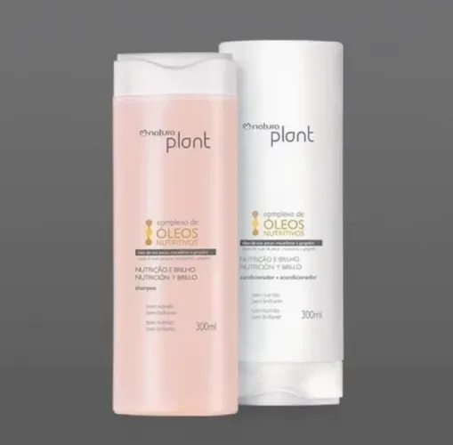 Shampoo e condicionador natura plant óleos