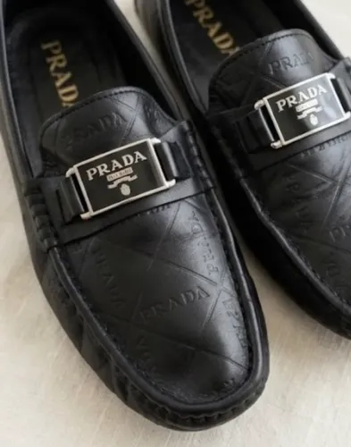 Mocassim Prada Masculino Couro Relevo - Original e Seminovo