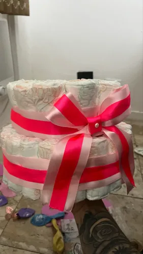 Bolo de chá de fraldas