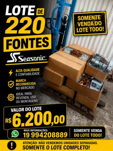 Lote 220 Fontes Seasanic SS300TGW 300w 80 Plus