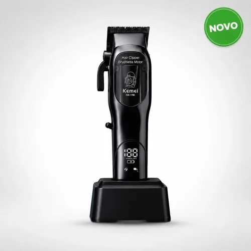 Máquina de Cortar Cabelo Kemei KM-1766 Profissional