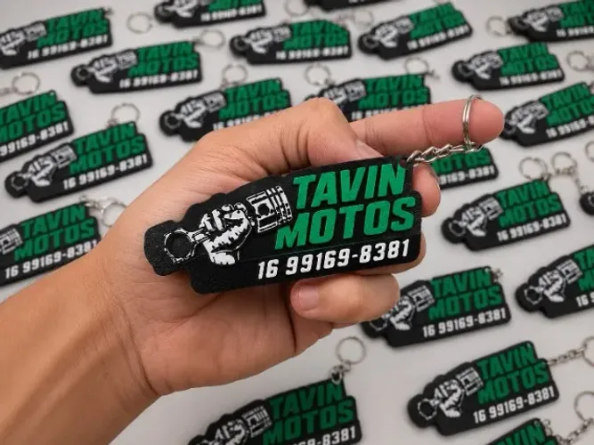Chaveiro Personalizado 3D com Logo para Empresas
