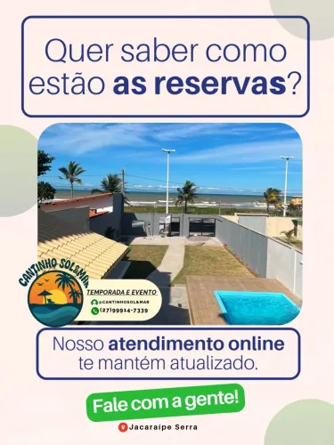 CASA DE TEMPORADA FRENTE À PRAIA | SOLEMAR - JACARAÍPE
