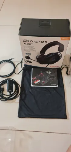 Headset HyperX Cloud Alpha S - Completo | Excelente Estado