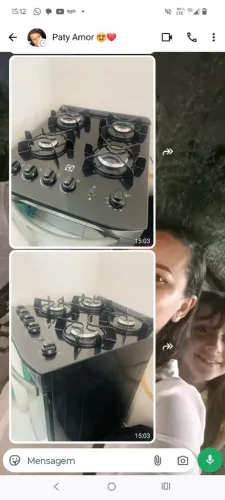 Vendo fogão Eletrolux preto usado
