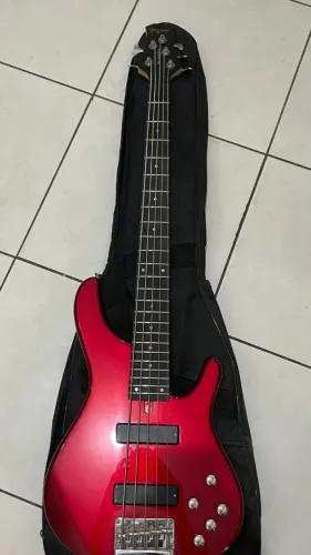 Contrabaixo Tagima Millenium 5 Vermelho Metálico 5 Cordas