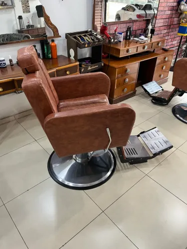 Cadeira de Barbeiro poltrona reclinável