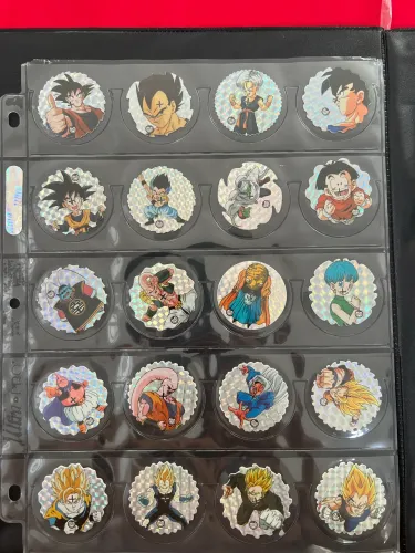 Coleção Dragon Ball Z Spiners Elma Chips 60 tazos