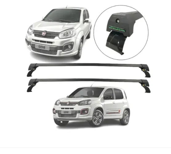 Rack De Teto Long Life Sports Preto modelo para NOVO UNO