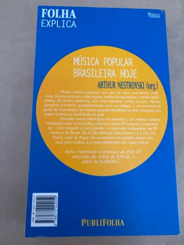 Livro musica popular Brasileira hoje Arthur Nestrovski