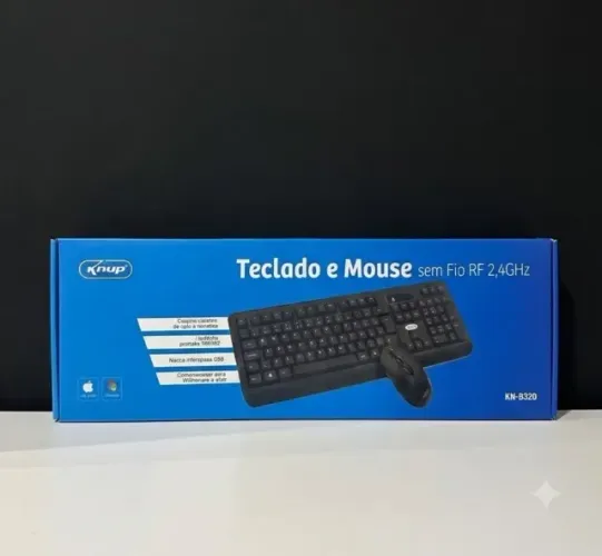 TECLADO e MOUSE SEM FIO - FAÇO ENTREGA