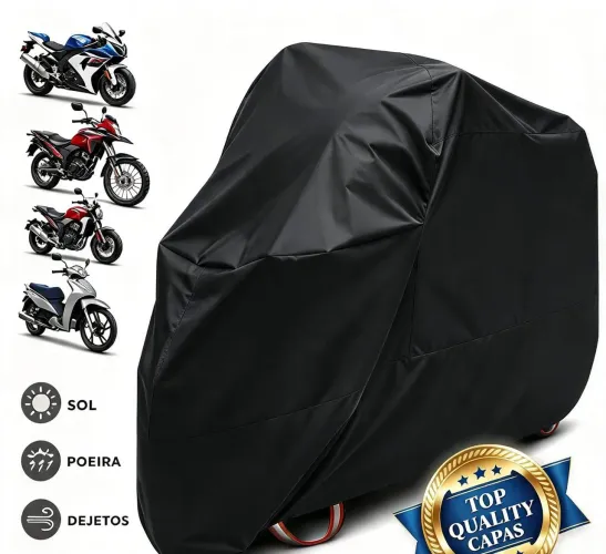 Capa Térmica Para Cobrir Moto Proteção Sol e Chuva Capa De Moto Impermeável.