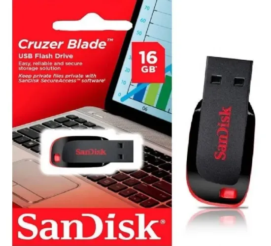 PENDRIVE SANDISK 16GB Z50 - NOVO 4020