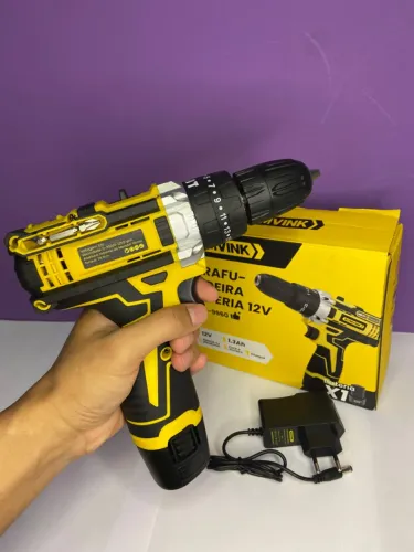 Parafusadeira à Bateria 12V 1.3Ah BOM-9960 BomVink an6