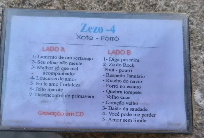 Fita K7 Zezo (RARIDADE)