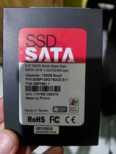 SSD SATA 119GB