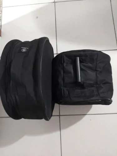 bags de lona para bateria , cor preta com 14 " para caixa e 10 " para tons
