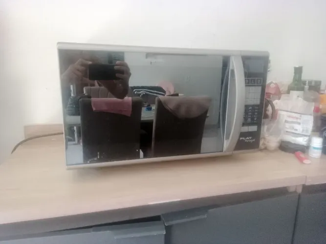 Micro ondas Panasonic funcionando normalmente