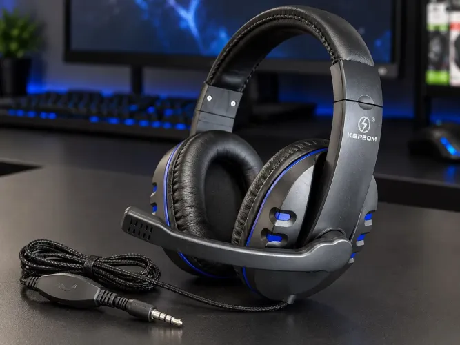 Headset Gamer Kapbom KA-903 com Microfone e Cabo P2 3,5mm