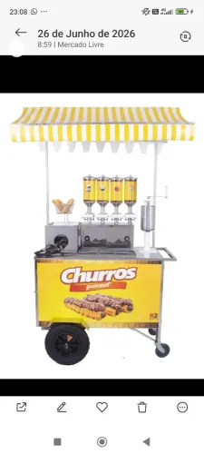 Carrinho de churros lindo